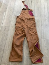 NEW Rasco BOBQ4000 Men's FR Insulated Quilt Lined Bib, Brown Duck - 34/30 picture
