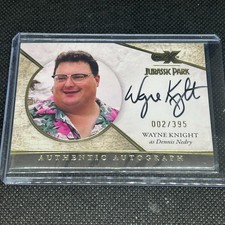 2026 JURASSIC PARK CRYPTOZOIC CZX WAYNE KNIGHT AS DENNIS NEDRY AUTO #d 002/395 picture