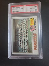 1977 Topps #387 Yankees Team Psa 8.5 picture