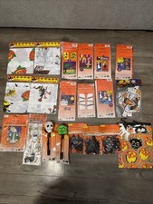 Vintage Lot of 20 Halloween decoration witch~ cat~ pumpkin~scarecrow More Look picture