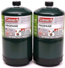Coleman Propane Camping Fuel Pressurized Cylinder 16 Oz - (2 Pack) picture