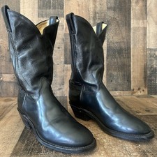 Justin 3040 Tobias Round Toe Vibram Sole Cowboy Boots Mens 9.5 EE picture