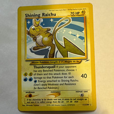 The Pokémon Company Shining Raichu Neo Destiny Holo Secret 111/105 English 70 HP picture