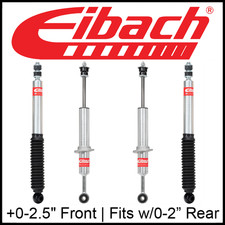 Eibach PRO-TRUCK Front & Rear Shocks Set fit 10-14 Toyota FJ Cruiser w/0-2