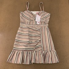 Parker NY Women's Size 8 Colorful Mini Hudson Risa Stripe Dress NWT picture
