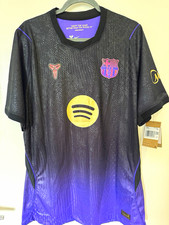 Nike FC Barcelona Lamine Yamal #10 Men's XXL Soccer Jersey Black Purple Gold picture