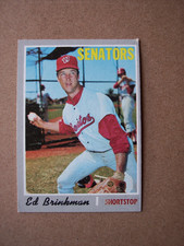 1970 Topps baseball Ed Brinkman card HIGH #711 VG picture