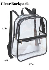 Clear Stadium Approved Transparent Backpack for Sporting Events Concerts School picture