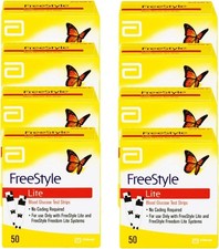 8 x FreeStyles Lites Blood Glucose Diabetic Test Strips-50ct-Exp:-31/12/2027 picture