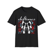 Deftones T-shirt Deftones Skull Black Band Concert Shirts Men's Punk Hip Hop T-S picture