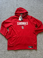 Nike MLB Authentic Collection St. Louis Cardinals Red Dugout Hoodie Mens XL NWT picture