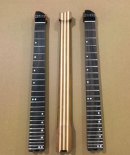 DIY 6 String Headless Roasted Maple Guitar Neck 25 Frets Stainless Stringed Neck picture