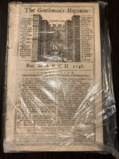 🔥PRE REVOLUTIONARY WAR 1946 Gentlemen’s Magazine.  Well Intact With Every Page picture