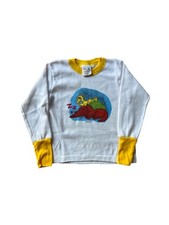 VTG JC Penney Toddle Time Muppets Sesame Street Big Bird Pajama Top Size 5 picture