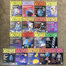 Discover Magazine Lot 17 Issues 1989 1990 Vintage Science Einstein Space Brain picture