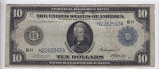 1914 $10 Federal Reserve Note St. Louis, MO FR#932 H2282543A picture