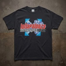 Vintage Lollapalooza 2003 Concert T-Shirt Cut Tag Mens V6 picture