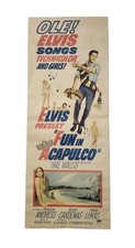 Vintage 1963 Elvis Presley Fun in Acapulco Insert Movie Poster Original 14x36 picture