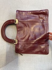 Vintage Phillippe Burgundy Oxblood Leather Satchel Handbag OBO picture