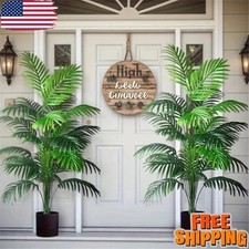 2PCS Artificial Areca Palm Tree Large Fake Tropical Plant Indoor Outdoor Decor picture