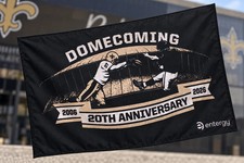 New .Orleans Football Domecoming 20th, Anniversary 2006-2026 Fan Cleaning Towel picture