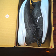 PUMA Black/White Low Top Lace Up Men's Athletic Sneaker 312039-02 picture