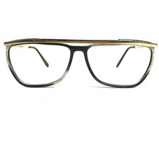 Cerruti 1881 2905 CN Eyeglasses Frames Black Gray Gold Square Full Rim 58-14-125 picture