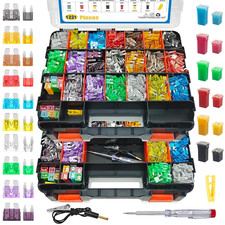 1221PCS Car Fuse Assortment Kit Mini &Standard Blade Tall/Std Profile Box Shaped picture