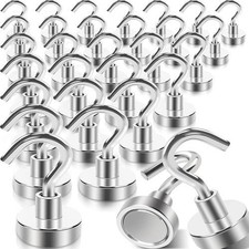 30 pack Magnetic Hooks, Heavy Duty 30lb+ Strong Magnet Hook for Cruise Cabins picture
