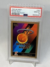 1990 Skybox Miami Heat Team #341 PSA 10 POP 22 RARE picture