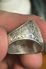 1940s BALFOUR Sterling Silver FFA Future Farmers of America Sz 9 Ring 17.1g picture