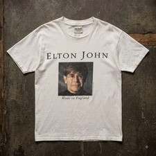 ELTON JOHN Vintage 1995 Made in ENGLAND T Shirt USA Concert Tour GEM Brand V4 picture