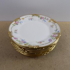 8 GDA Chas Field Haviland Limoges Porcelain Bread Plates 6.25