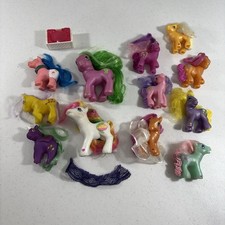 VTG Lot My Little Pony Figures 3 G1 7 McDonalds 2 Larger Ponies Plus Accessories picture