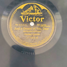 Victor 78 RPM Record 17365-A/B Hayden Quartet Heidelberg Quintette Teasing Moon picture