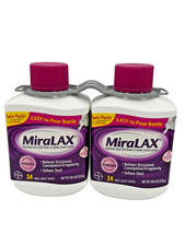Miralax Powder Laxative 68 Doses, 40.8 Ounces, 2 Bottles, Exp 05/27 picture