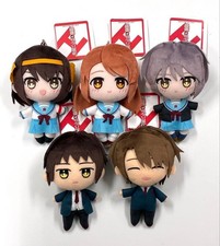The Melancholy of Haruhi Suzumiya FabNui Plush Doll Complete Set of 5 NEW picture