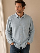 Madewell Mens Medium Perfect Fit Blue Flannel Shirt Cotton NWT picture