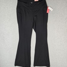 LIVI For Lane Bryant Women Activewear Pants 18/20 Black Legging Sweat Flare NWT picture