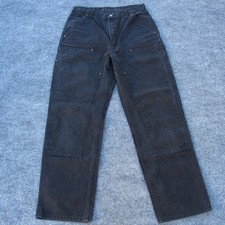 Carhartt B136 Mens Loose Fit Straight Duck Double Front Carpenter Pants Sz 33x32 picture