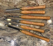 Unused Set of 6 Vintage Robert Sorby Turning Tools picture