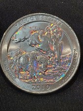 2010 D Washington Quarter Yellowstone -  Attractive Toning On Reverse picture