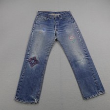 Vintage Levis Jeans Mens 30x28 Blue Denim 501 Redline Selvedge Single Stitch 70s picture