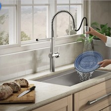 Kohler Haku R38475-LVS Kitchen Faucet Pull Down Semi Pro Stainless Steel NEW picture
