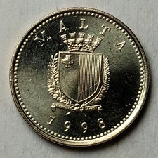 1998 MALTA 1 CENT - Uncirculated - KM#93 - 18.6 MM picture