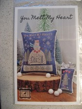Annie Beez Folk Art Counted Cross-Stitch Chart - You Melt My Heart NW-92 picture