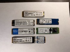 Lot of 7 M.2 2280 SSD  512GB SATA  Multiple brands Tested picture