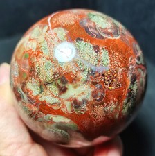 RARE 480G Natural Polished Colorful Banded Agate Sphere Ball Healing R2318 picture