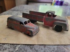 Lot of 2 TOOTSIETOY F700 Stake Truck/Chevy Panel Combo *****L@@K***** picture