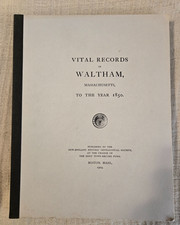 Vital records of Waltham, Massachusetts, to the year 1850 picture
